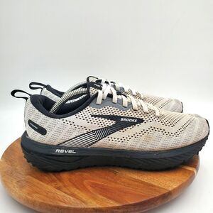 Brooks Revel 6 Shoes Womens 7.5 White Black Running Walking Lightweight Sneakers
